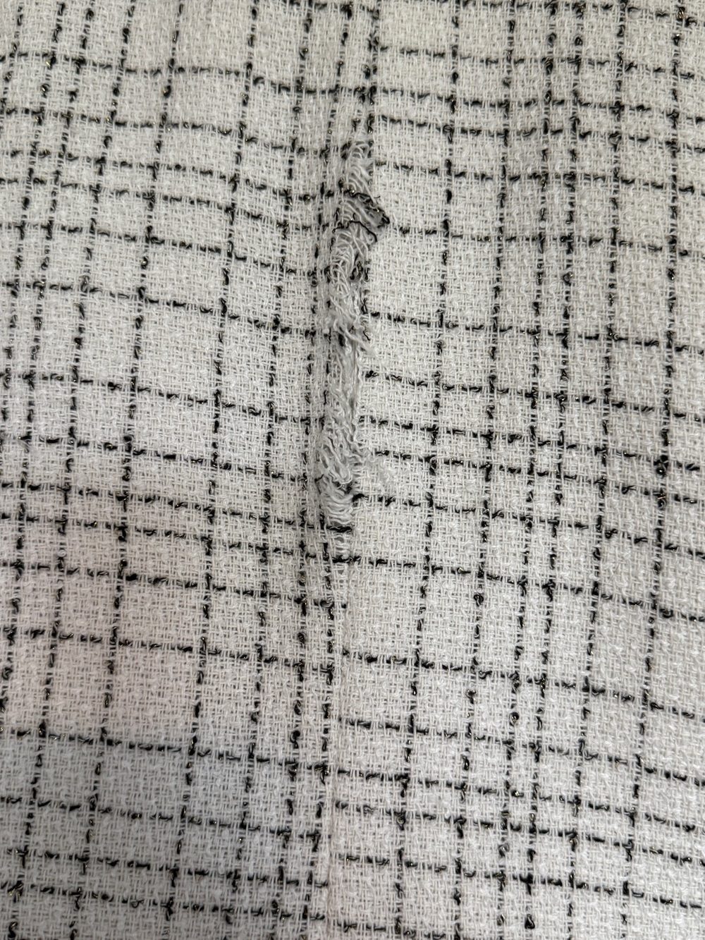Draper James White Tweed Plaid Blazer - Picture 11 of 11